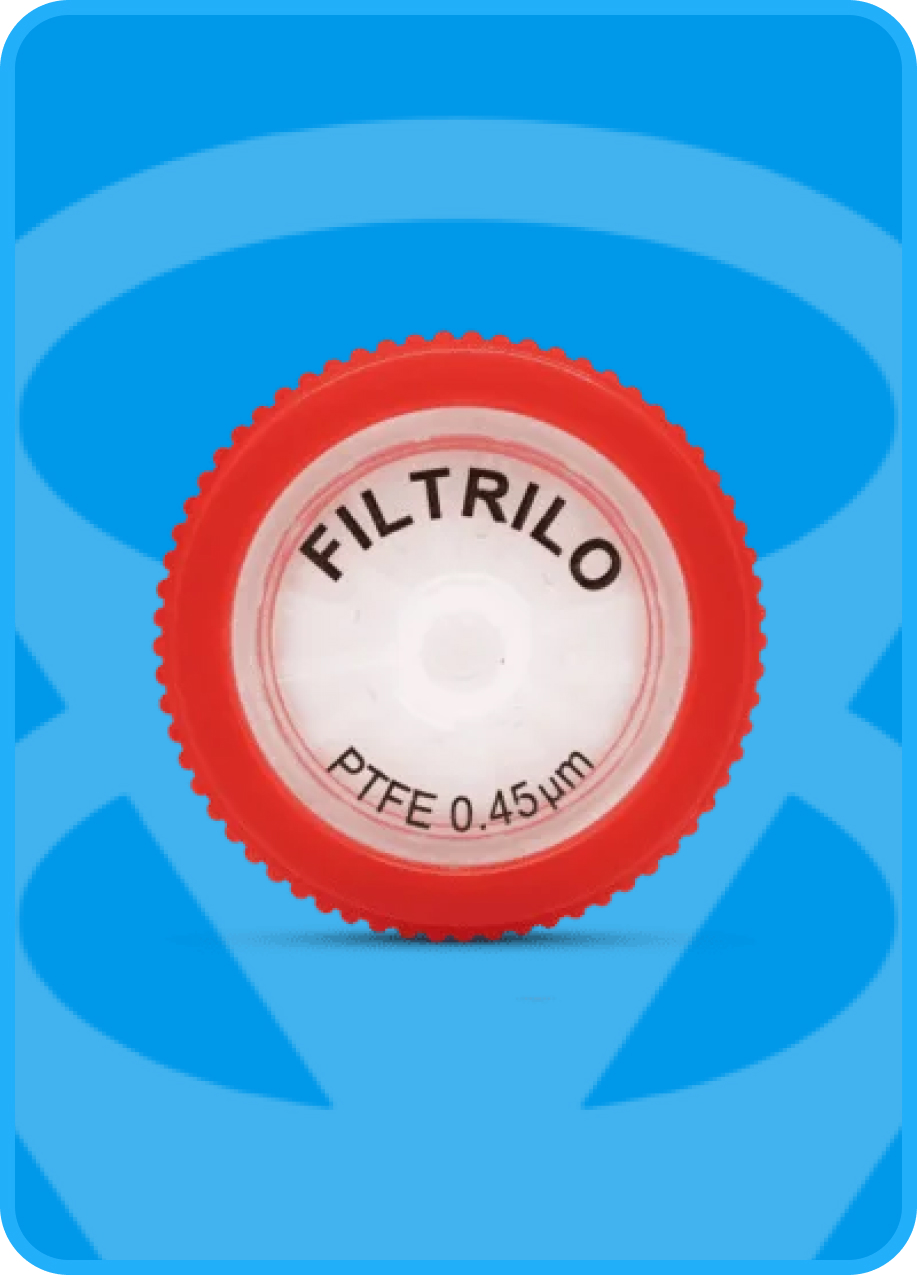 Filtro de seringa Filtrilo PTFE 0,45 µm